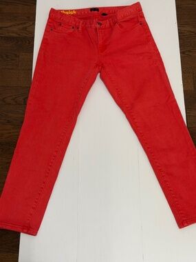 J. Crew toothpick ankle jeans size 29 colour red